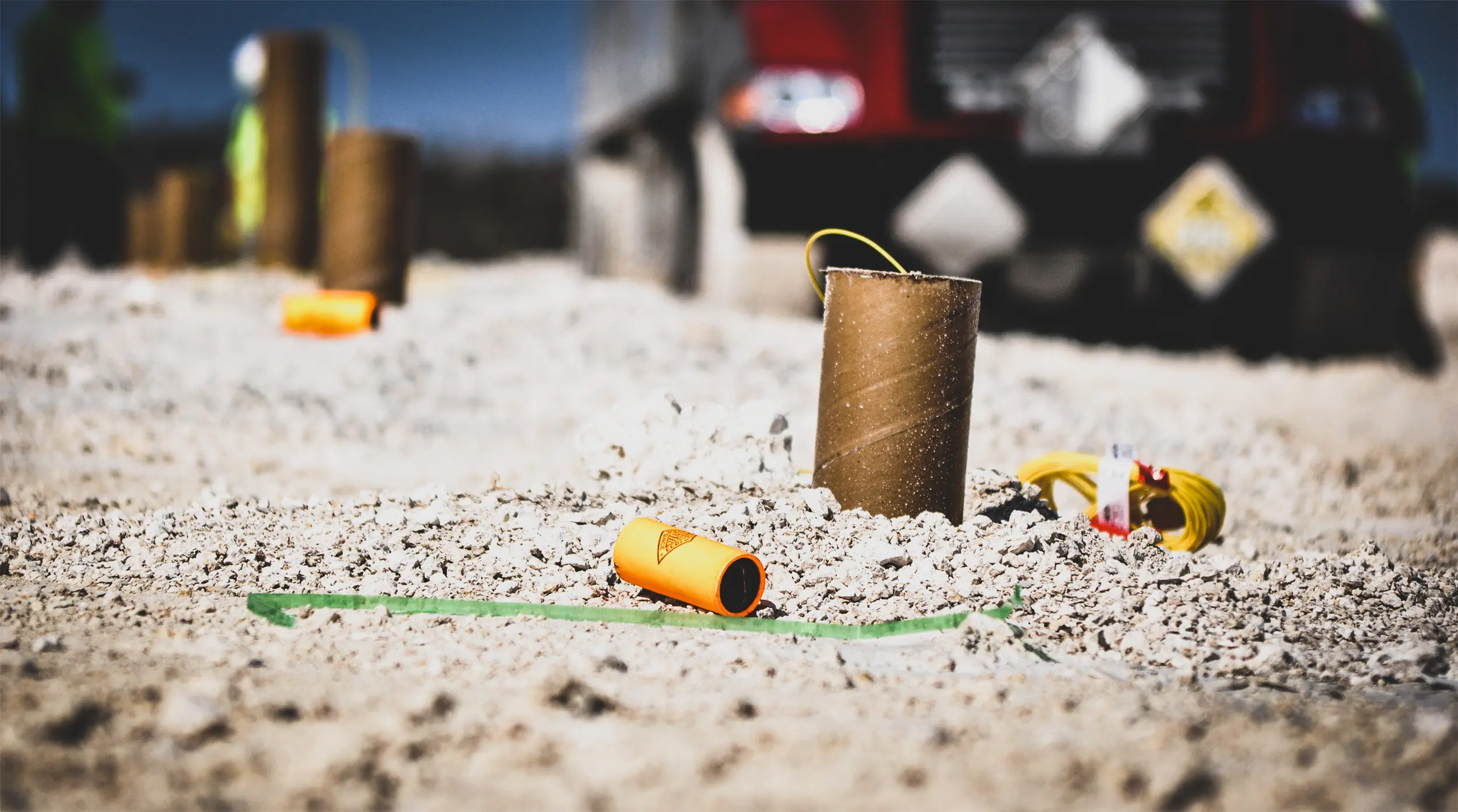 Explosives on site